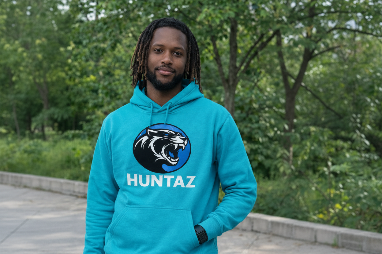Huntaz signature Logo Hoodie